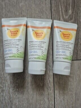 (3) Burt’s Bees Baby Diaper Rash Ointment - 3oz - Gentle & Natural - Exp 04/2027